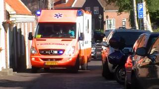 A1 Compilatie ambulance 13194 Ambulance Amsterdam [upl. by Lynnworth627]