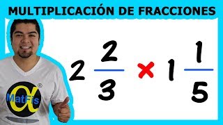 Multiplicación de 2 fracciones mixtas video 1  Alfa MatFis [upl. by Aneryc]