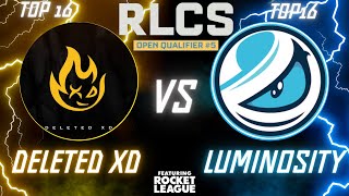 RLCS Open Qualifier 5  Luminosity Gaming vs Deleted XD  Watched it from the opponents eyes [upl. by Rustin68]