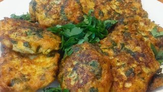 Chiftelute de dovlecei prajiti si la cuptor Zucchini kofta in oven [upl. by Eyatnod]