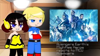 Avengers Earths Mighties Heros reacts to MCU Avengers  GGRV  Show Mania Production [upl. by Noiramed529]