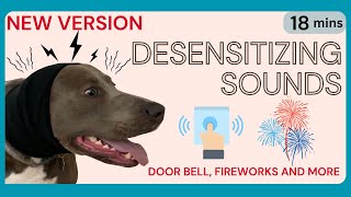 2023 DESENSITIZE YOUR DOG Sound Triggers Doorbell Thunder Fireworks Barking Vacuum [upl. by Aneehsirk]