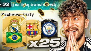 ALEŻ ODDAŁO OTWIERAMY 25 PICKÓW FC25 ULTIMATE TEAM 32 [upl. by Lanta]