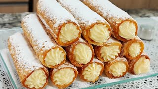 SEM FORMINHAS esse CANNOLI é a SOBREMESA PERFEITA [upl. by Yecniuq]