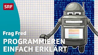 Frag Fred Was ist eine Programmiersprache  Kindervideos  SRF Kids [upl. by Ennyl]