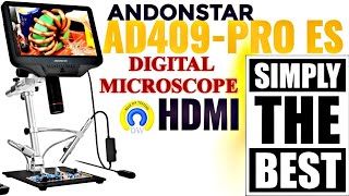 ANDONSTAR AD409PRO ES Digital Microscope Review [upl. by Gherardi837]