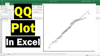 How To Create A QQ Plot In Excel [upl. by Boigie]