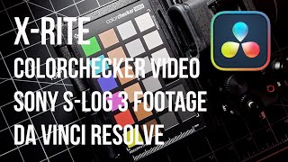 Color Grading Mastery XRite ColorChecker Passport amp DaVinci Resolve Tutorial for SLog 3 Footage [upl. by Cowie]