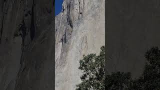 Someone climbing up El Capitan Yosemite Bational Park [upl. by Quita]