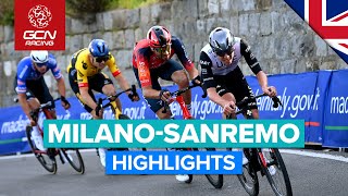 Favourites Go For Glory On The Poggio  MilanoSanremo 2023 Highlights [upl. by Pain]