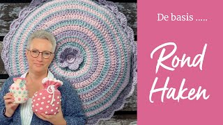 Rondhaken  de basis keepitsimplehaken crochetforbeginners haken [upl. by Brodench]