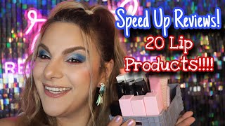 Speed Up Reviews 20 Lip Productsريفيو سريع ل ٢٠ منتج للشفاه [upl. by Meras473]