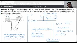 Problem 4  FrictionEngineering Mechanics [upl. by Ajiram]