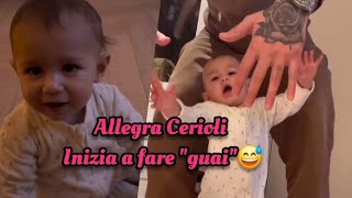 Allegra Cerioli combina quotGUAIquot genitori disperati🤣🤦🏼‍♀️ primi passi🥰🤣 [upl. by Gaskin302]