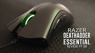 Razer Deathadder Essential  Review PTBR [upl. by Iolande]