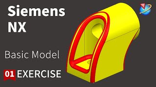 Siemens NX Tutorial for beginnersbasic model exercise 01 [upl. by Elinnet]