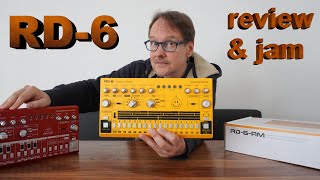 Behringer RD6 plastic analog  review amp jam with TD3 [upl. by Pompei303]