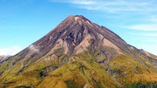 Awesome Helicopter Flight over New Zealands Mount Taranaki Volcano [upl. by Jehiel]