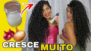 TÔNICO CASEIRO DE CEBOLA PARA CRESCER O CABELO  Seu cabelo vai crescer muito rápido 😱 [upl. by Gilliette]