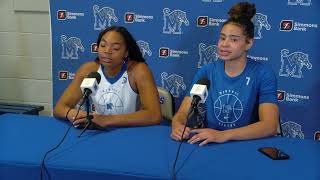 Alasia Smith and Hannah Riddick Press Conference at Memphis Blue amp Gray Showcase [upl. by Solon]