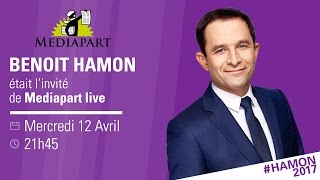 Benoît Hamon face à la rédaction de Mediapart [upl. by Ahsoj]