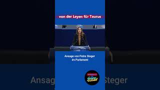 von der Leyen für Taurus Petra Steger macht Ansage vonderleyenmerzSteger [upl. by Aisatna41]