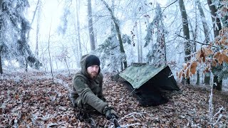 3 Tage Wildnis bei 4 °C  Mit Militär Ausrüstung  Tag 3  Fritz Meinecke [upl. by Nanette]