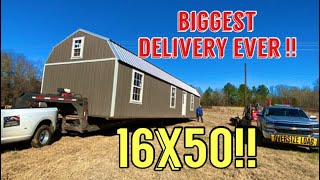 16 x 50 Derksen shed delivery [upl. by Sarge]