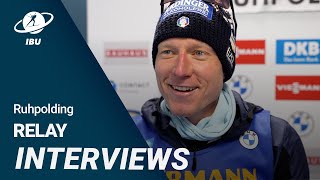 World Cup 2324 Ruhpolding Men Relay Interviews [upl. by Ernest288]