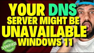 Your DNS Server Might be Unavailable Windows 11 [upl. by Esilegna]