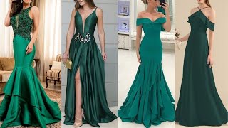 HERMOSOS VESTIDOS VERDES PARA EVENTOS TENDENCIAS 20212022😎GREEN DRESSES FOR EVENTS [upl. by Sum]