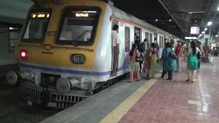 Night Video  Bright amp Shining Local Train Arriving at Andheri Station in Mumbai [upl. by Hardwick]