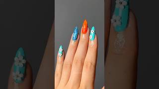 Moana Nails shorts nails unha nail unhas nailart naildesign nailpolish [upl. by Odnolor548]