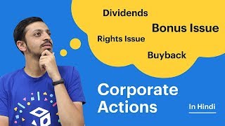 Corporate Actions and its impact on stock price [upl. by Nawj]