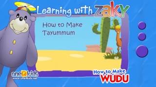 How to perform Tayammum  Learning with Zaky [upl. by Chinua]