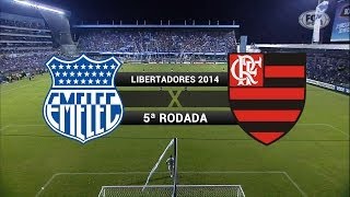 Gols  Emelec EQU 1 x 2 Flamengo  Libertadores 2014  02042014 [upl. by Asert403]