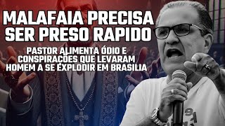 EXPLOSÃO EM BRASÍLIA MALAFAIA ATACA MORAES E INCITA ÓDIO E VIOLÊNCIA [upl. by Nerej]