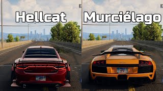 NFS Unbound Dodge Charger SRT Hellcat vs Lamborghini Murcielago LP 6704 SV  Drag Race [upl. by Attikram]