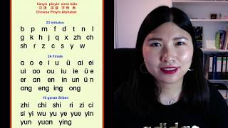 Chinesisch Pinyin Alphabet Mandarin Aussprache Initialen Finale ganze Silben [upl. by Carley]