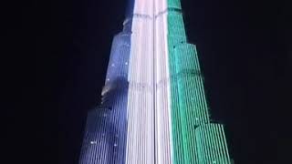 UAE National Anthem Burj Khalifa [upl. by Edieh]