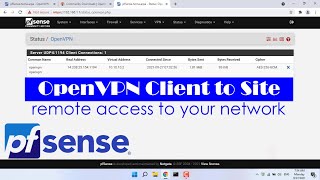 How to remote access to your network with pfSense using OpenVPN [upl. by Moselle908]