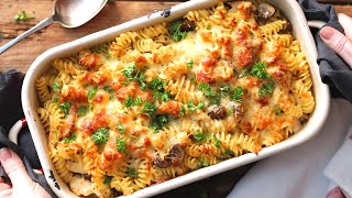 Chicken Alfredo Pasta Bake  the perfect creamy chicken pasta bake recipe [upl. by Ribaj]