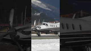 Pilatus PC12 Takeoff [upl. by Scrope]