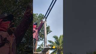 Ladder Welding at Top welding welder automobile experiment construction machine satisfying [upl. by Tallbott891]