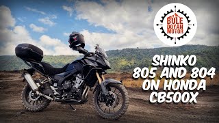 Offroad tires for Honda CB500X Shinko 805 and 804 review [upl. by Derek]