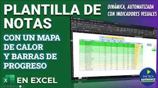 Creando una Plantilla de calificaciones automatizada con Indicadores Dinamicos y un mapa de Calor [upl. by Elinet]