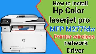 How to download and install HP Color LaserJet Pro MFP M277dw printer wifi driver on windows 2023 [upl. by Dickens840]