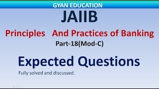 JAIIB Expected Question for 2019  PPB  Mod C  Part18  Banking Technology [upl. by Attenauqa560]