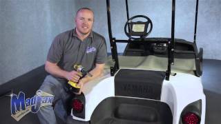 Cargo Box Brackets for Yamaha® Drive®  How to Install Video  Madjax® Golf Cart Accessories [upl. by Keller]