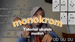 Monokrom tulus TUTORIAL UKULELE MUDAH [upl. by Solley]